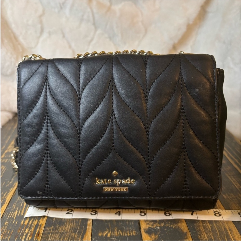 Kate Spade Black Quilted Chain Shoulder Bag - Picture 11 of 12